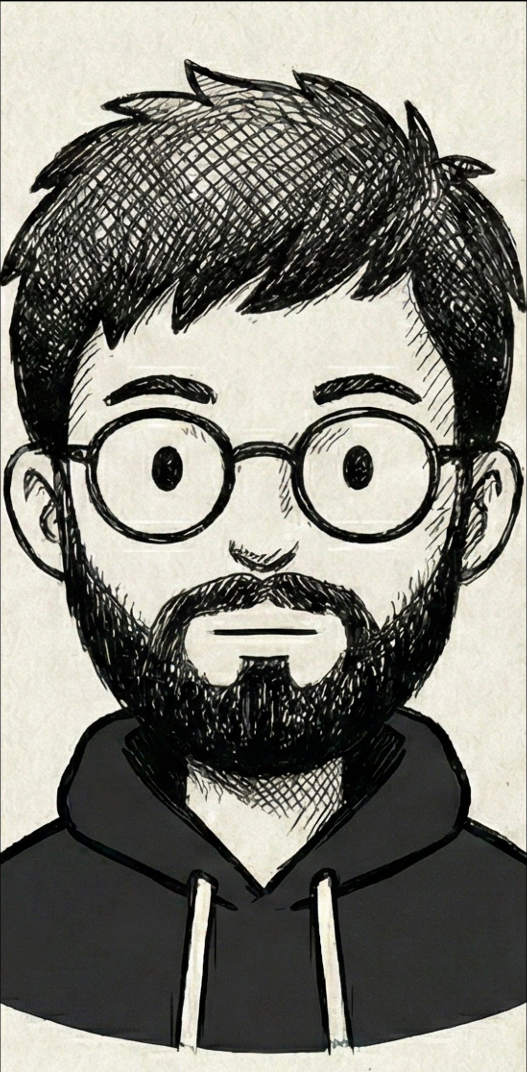 Ink portrait of ABS Astreon